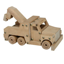 DIY assembling wooden crane truck